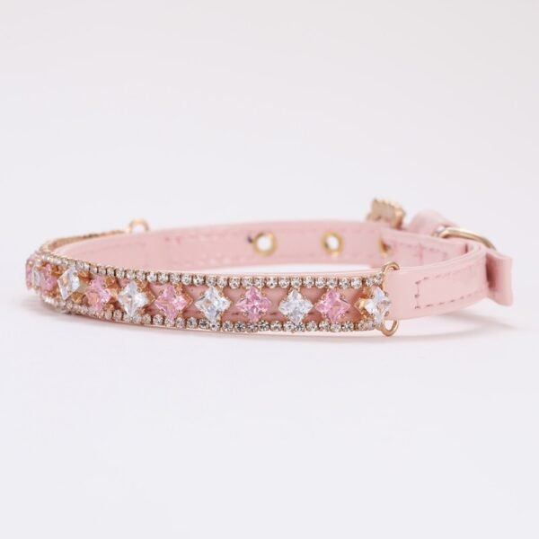 Dimond style Pink Dog Collar