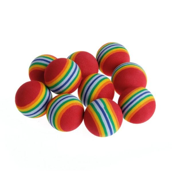 10 Pcs Rainbow Balls for Pet
